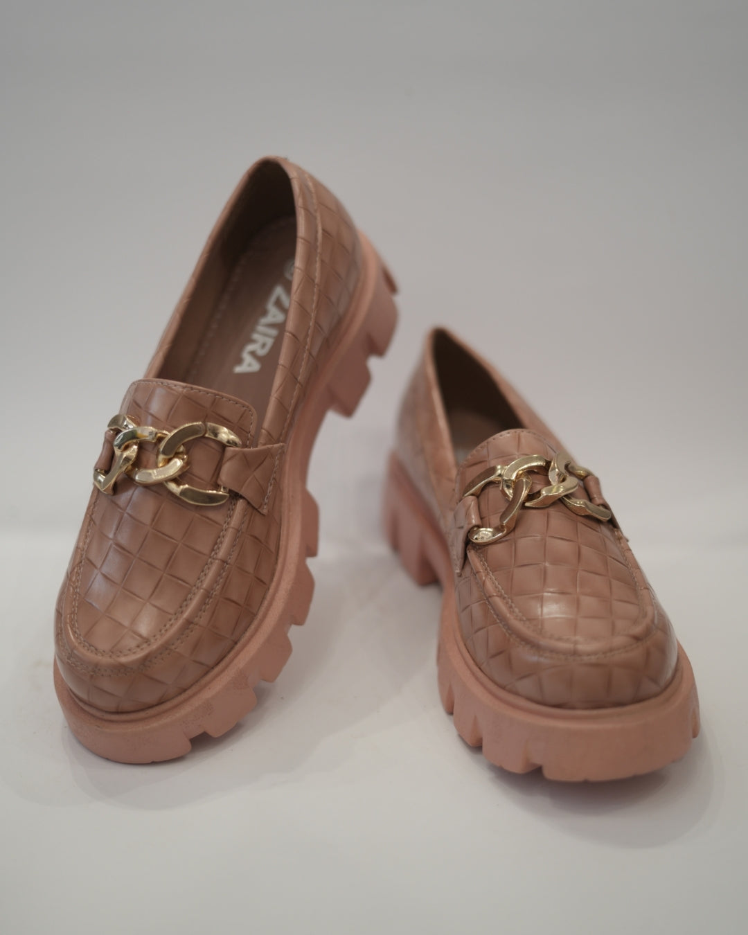 Blush Chain Loafers