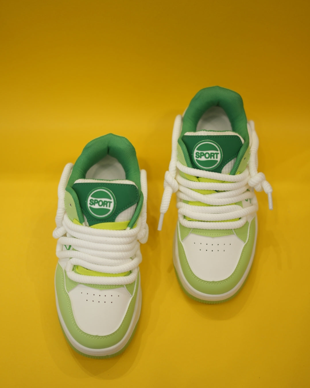 Yellow & White Sneakers