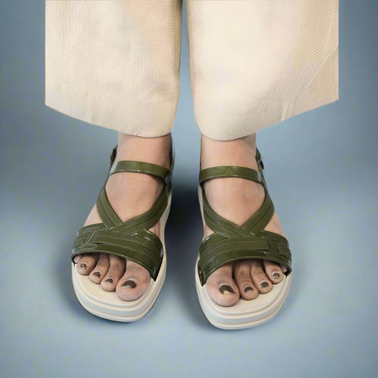 Deep Green Sandals
